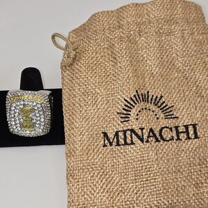 Minachi Championship Ring with Gold and Silver Accents